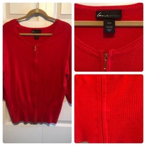 Lane Bryant 3/4 Zip Cardigan